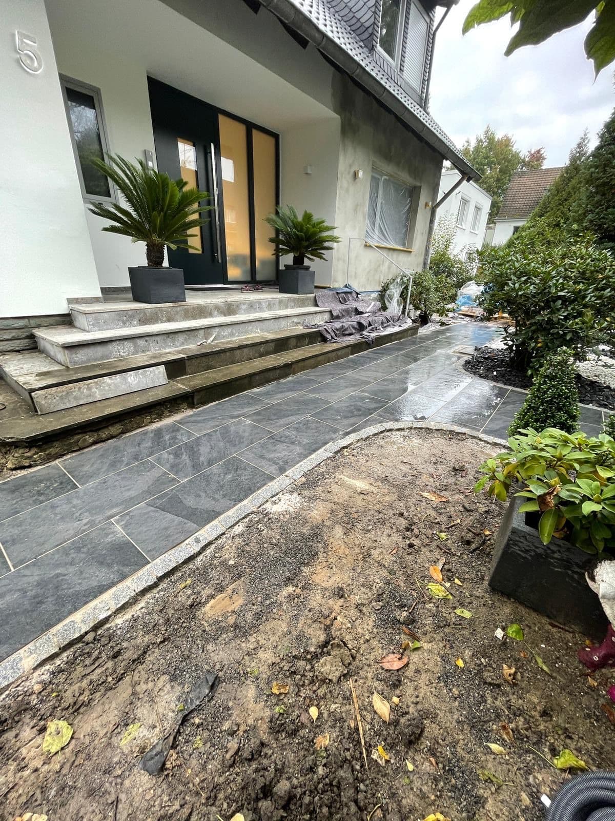 Pflasterarbeiten im Außenbereich