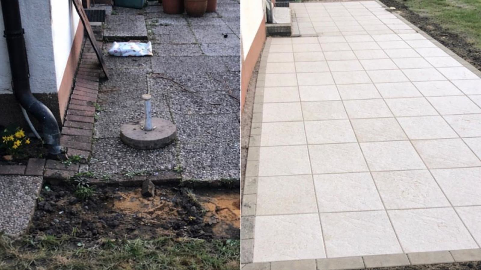 Pflasterarbeiten im Außenbereich