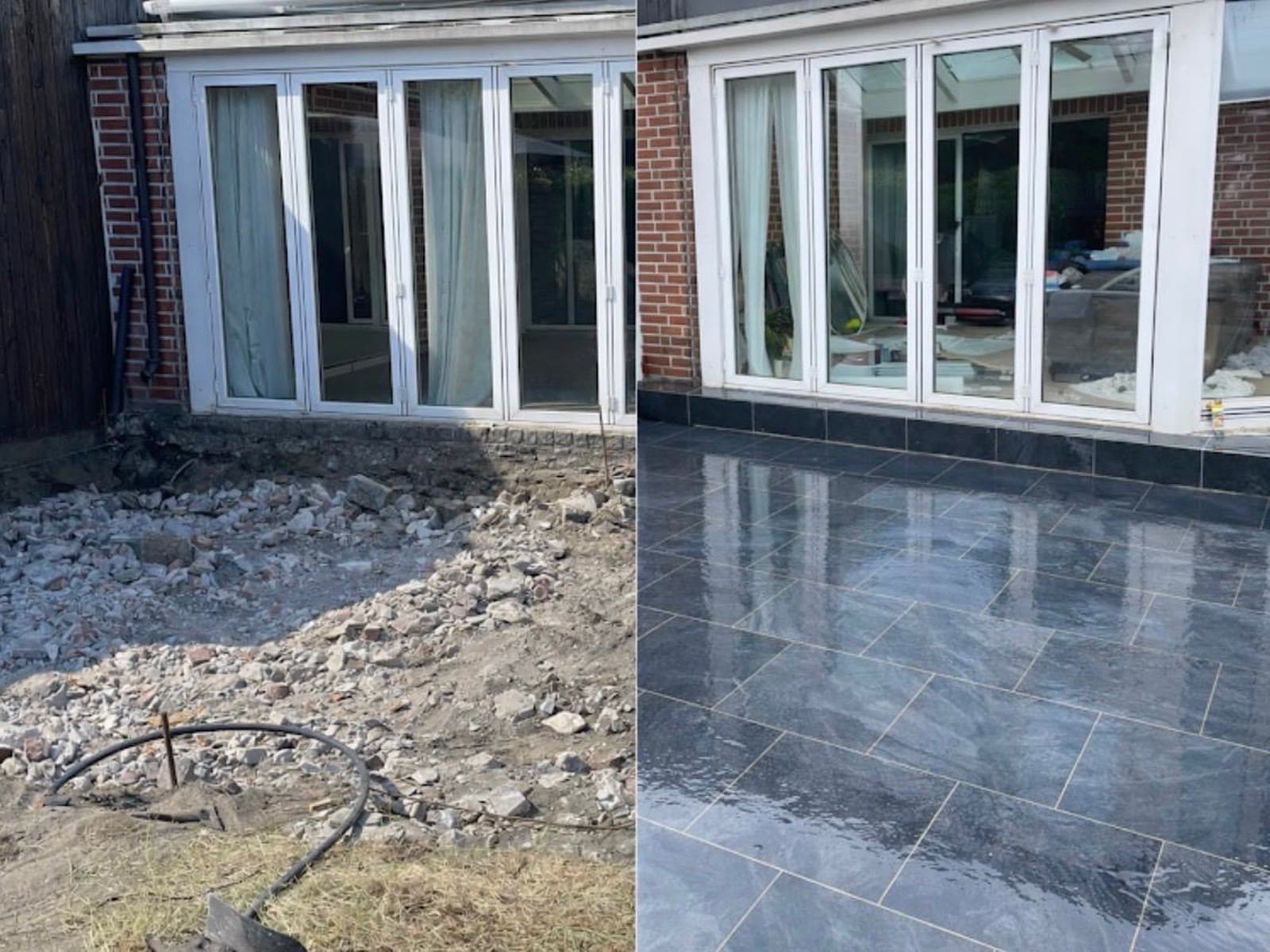 Projekte von LeitnerProservice: Terrassenbau, Ladenbau und Pflasterarbeiten